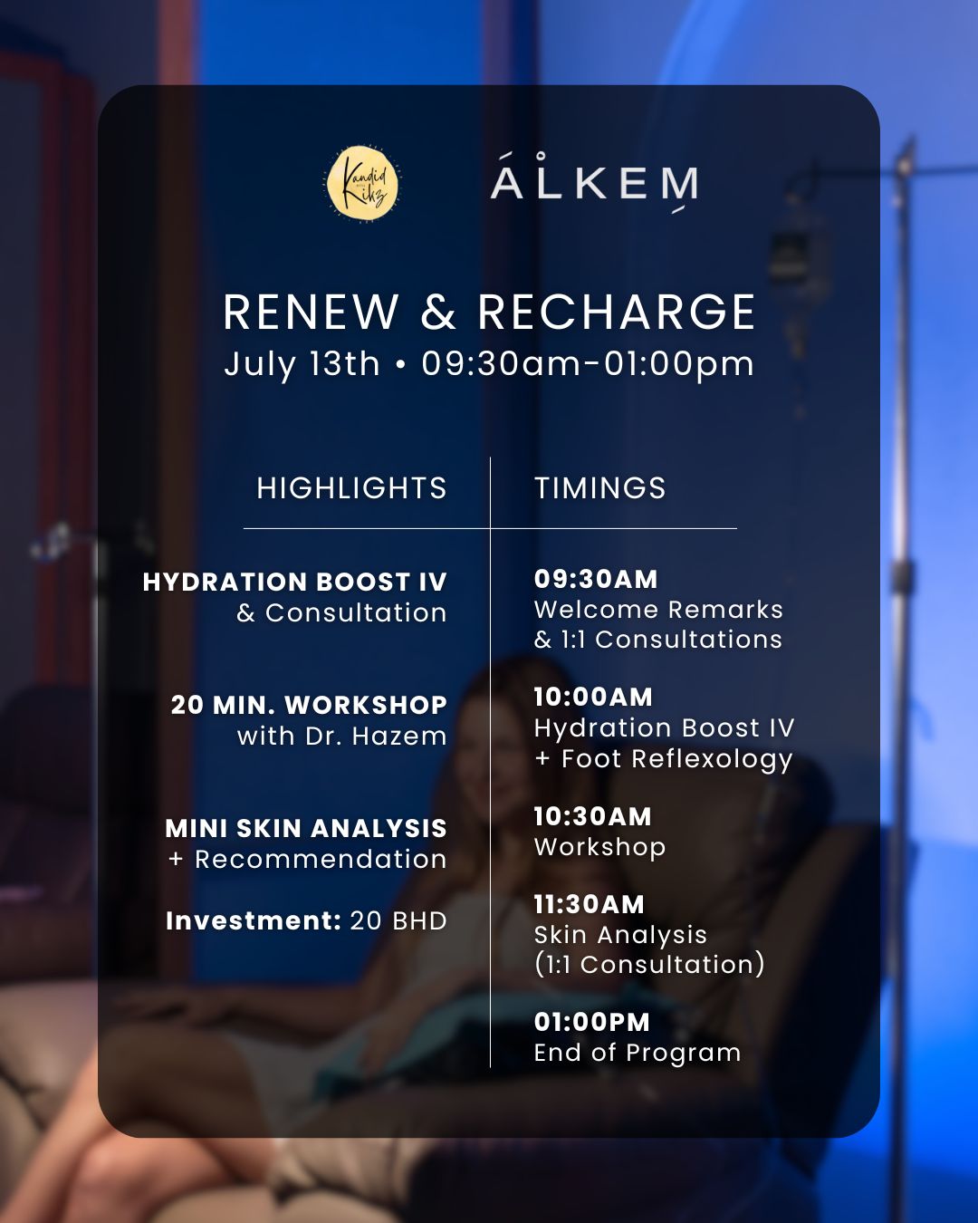 Renew & Recharge (July 13th Event) – Alkem Health and Wellness